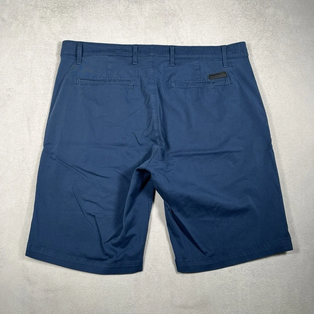 AG Adriano Goldschmied The Griffin Relaxed Shorts Navy Mens 38R Chino Stretch